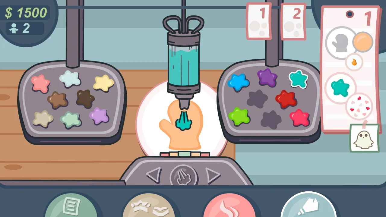 Tiny Making cookies